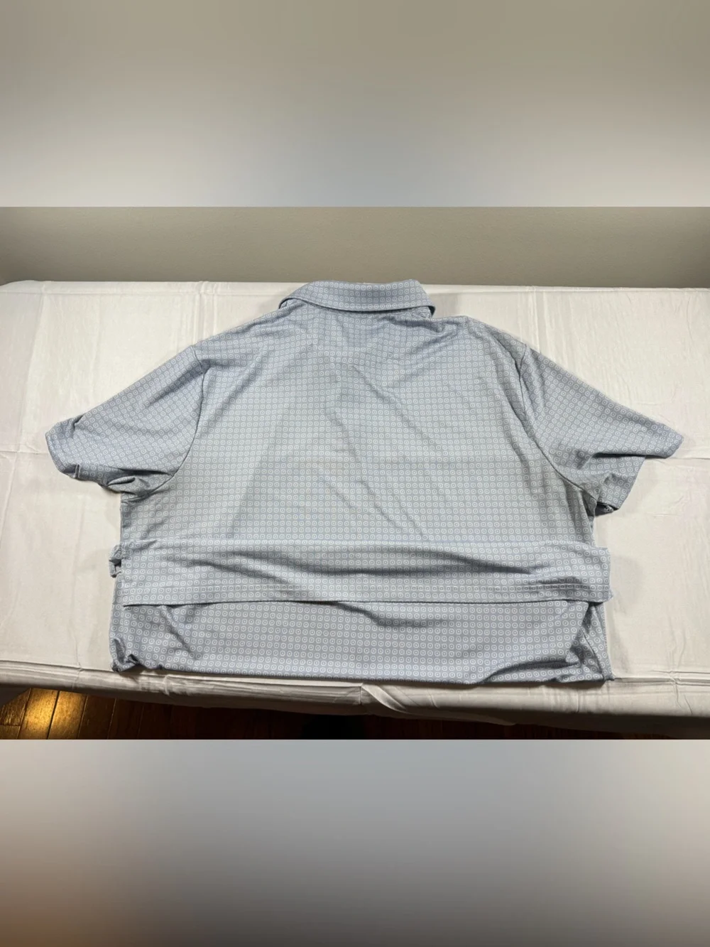 Polo by Ralph Lauren RLX Light Blue Micro-Pattern Short-Sleeve Polo